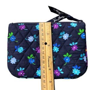 Vera Bradley Women's Multicolor Quilted Zipper Floral Print Flat Pouch Clutch